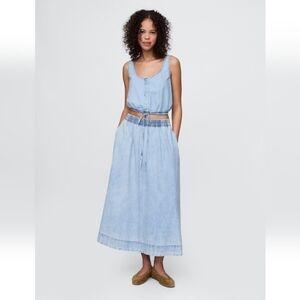 GAP Light Blue Denim Maxi Skirt